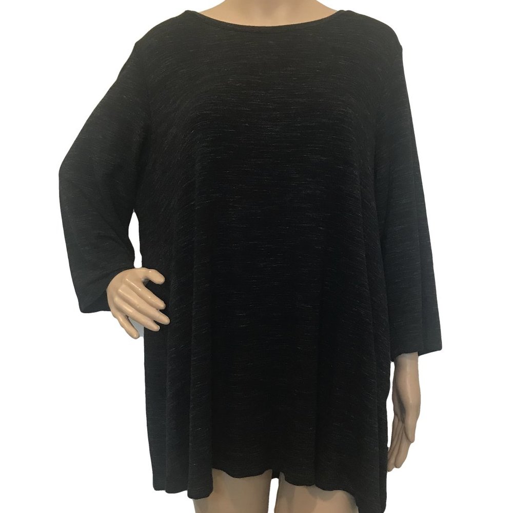 CAROLINA BELLE Black Spacedye Soft Top 2X